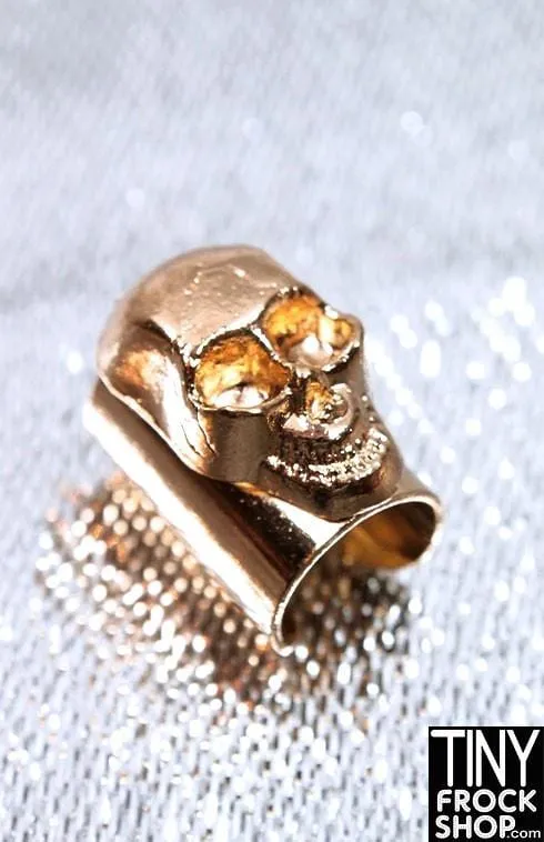 12" Fashion Doll Skull Metal Bracelet