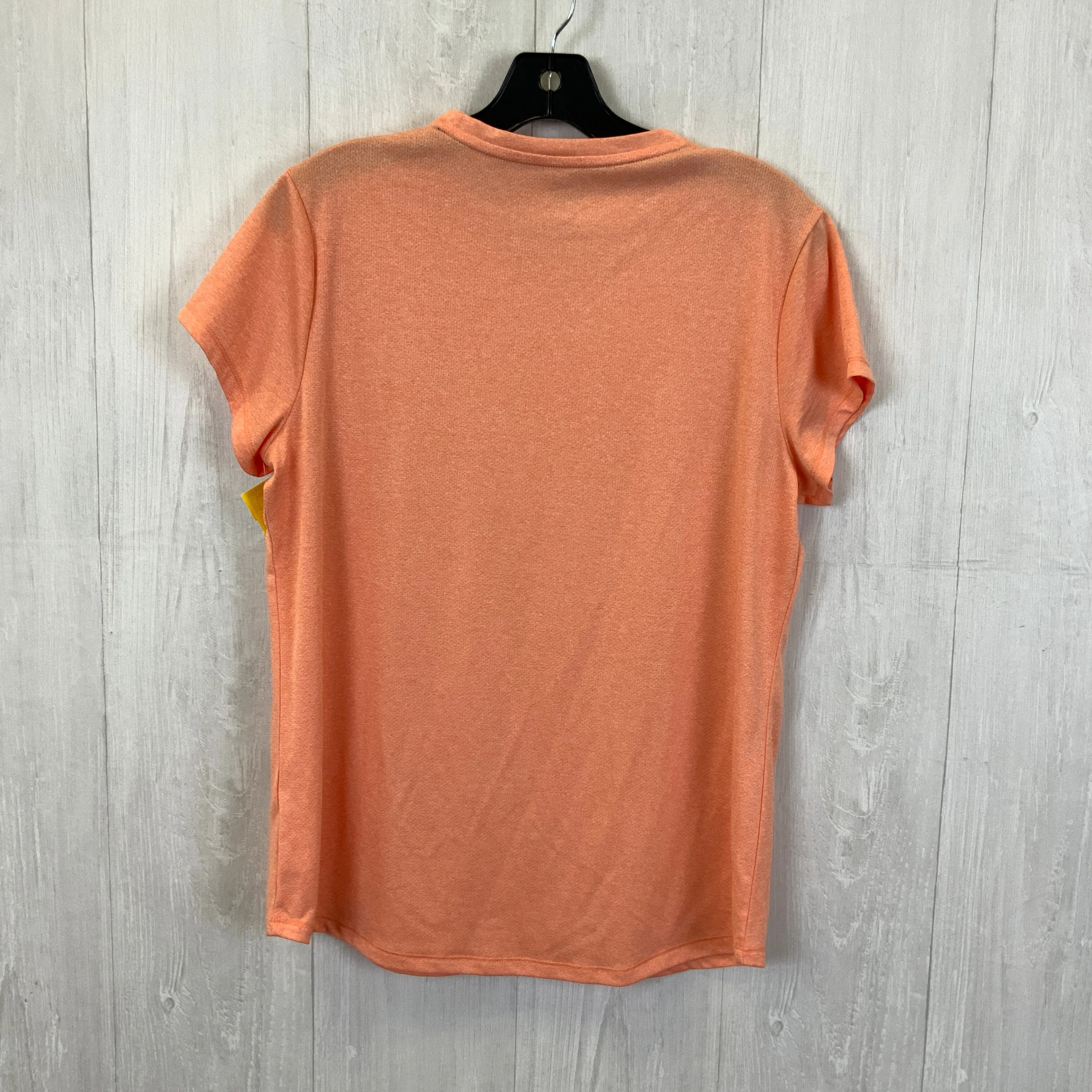 Athletic Top Short Sleeve By Puma In Orange, Size: M