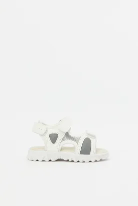 Baby Boys White Sport Sandal