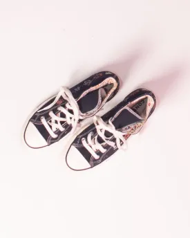 Black Converse Platform High Top Sneakers, 7.5