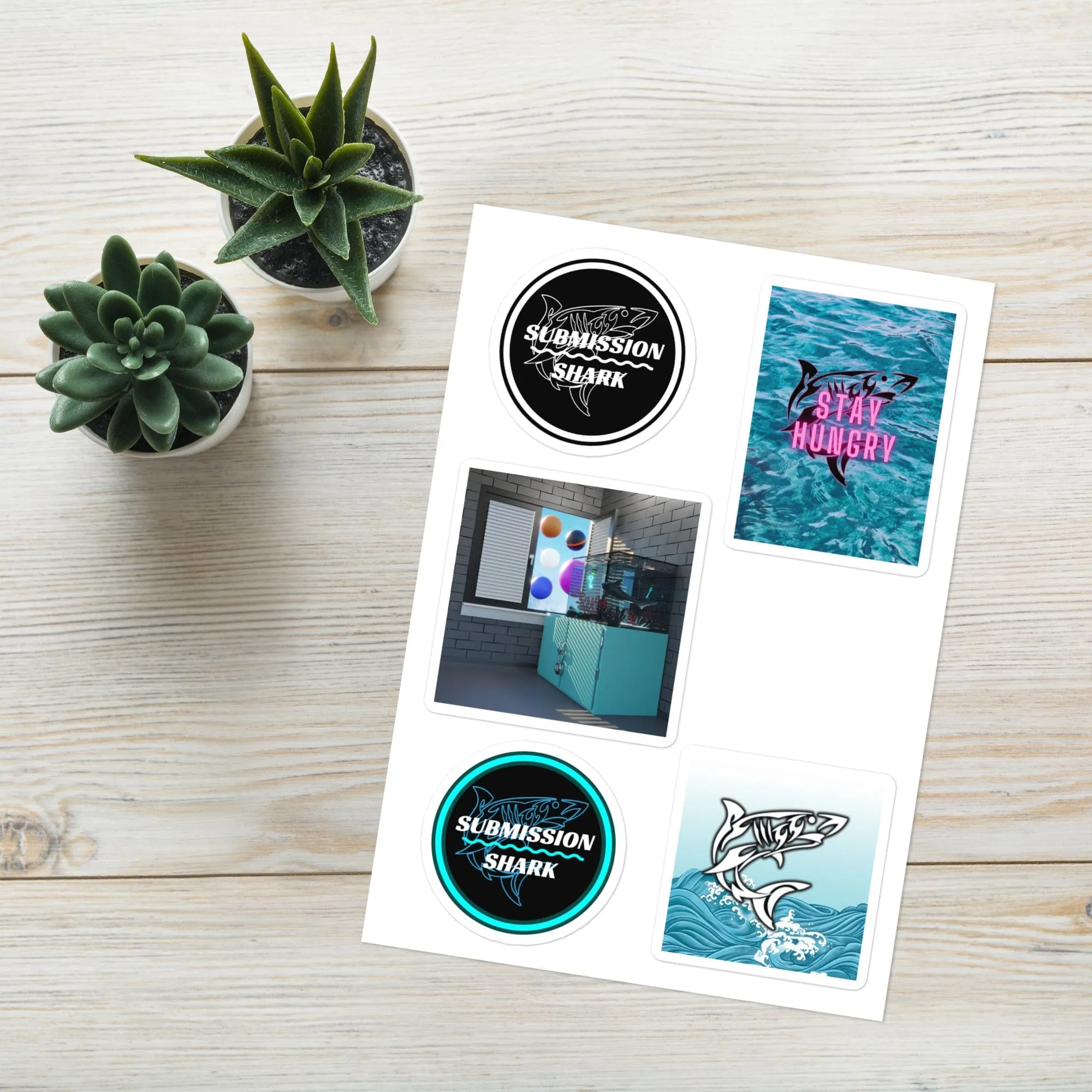 Blue Ocean Sticker sheet