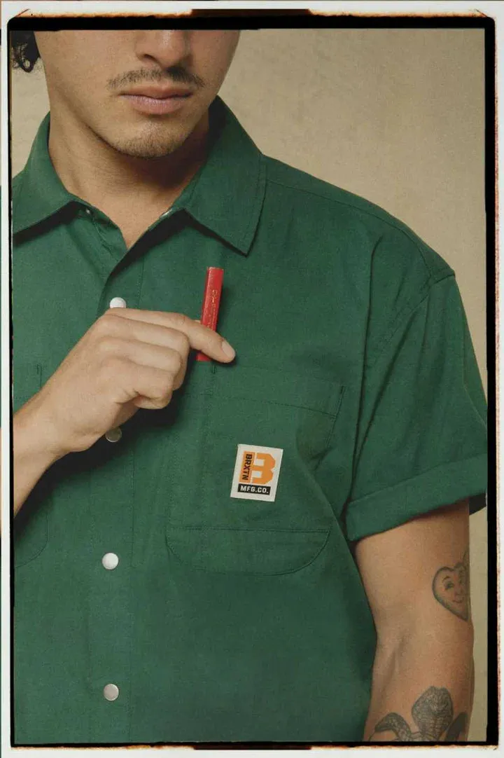 BUILDERS MECHANIC SS SHIRT TREKKING GREEN