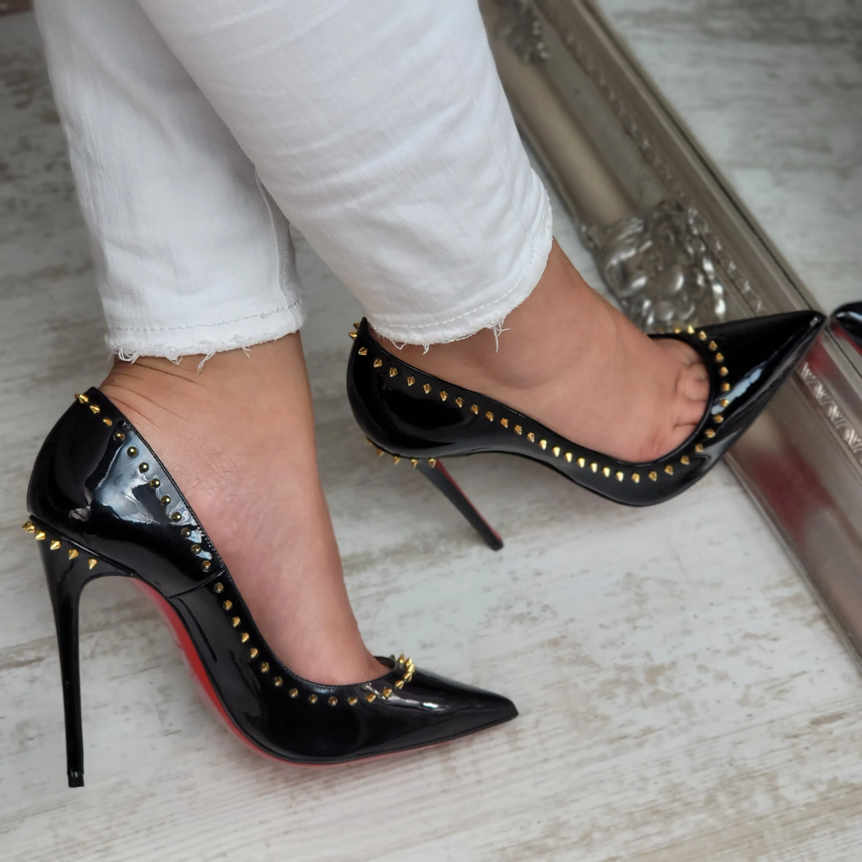 CHRISTIAN LOUBOUTIN ANJALINA HEELS EU 36.5/ UK 3.5