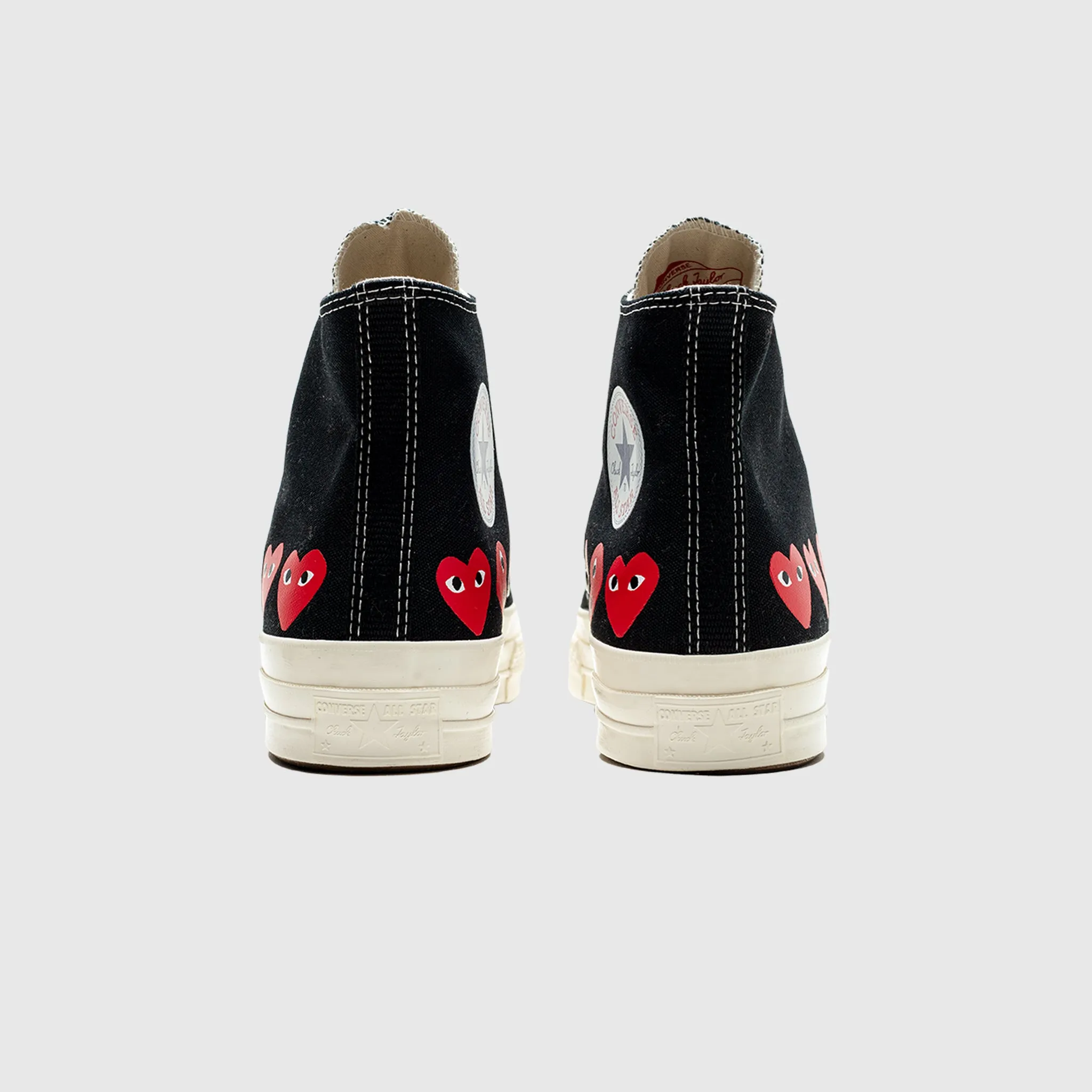 CHUCK TAYLOR ALL-STAR '70 HIGH "BLACK/RED MULTI HEART"