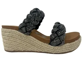 Davina Black Wedges