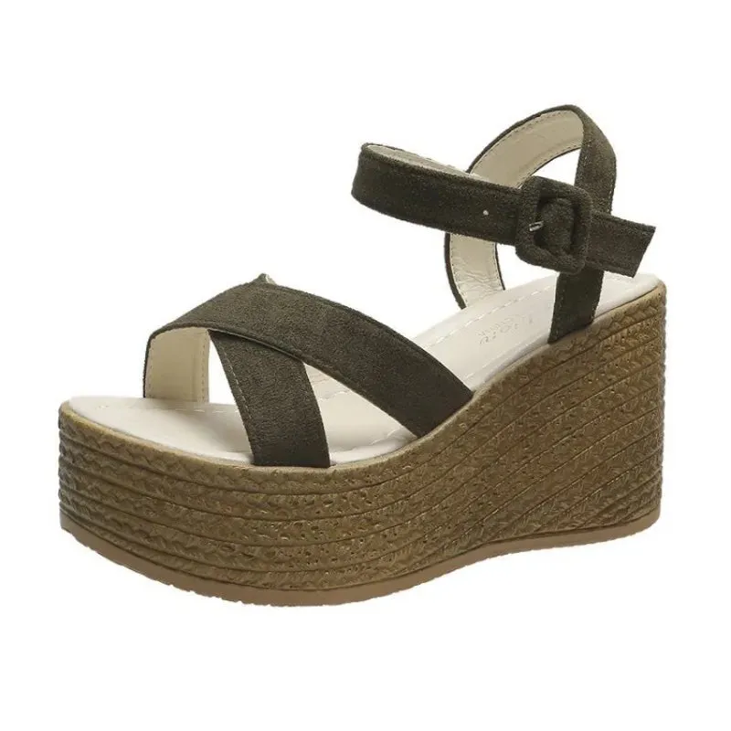 Elegant Buckle Wedges