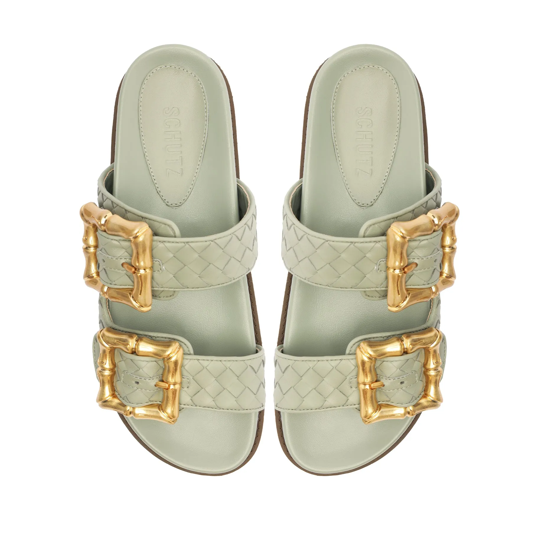 Enola Sporty Woven Leather Sandal