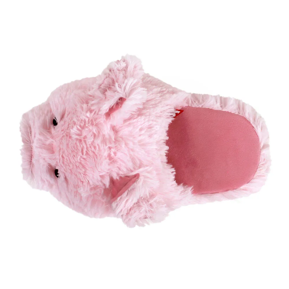 Fuzzy Pig Slippers