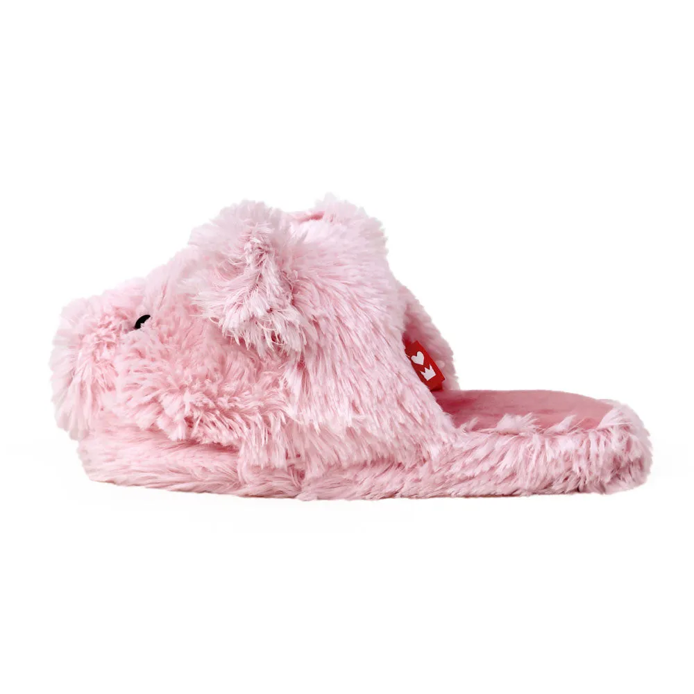Fuzzy Pig Slippers
