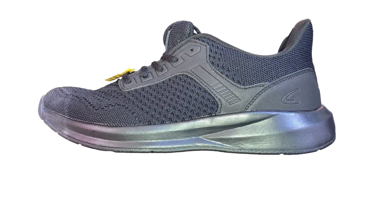 Geers All-Black Comfort Foam Slip-Resistant Shoes D7712-SR-W