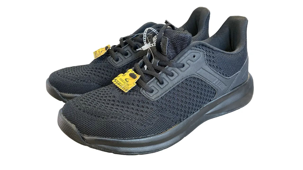 Geers All-Black Comfort Foam Slip-Resistant Shoes D7712-SR-W
