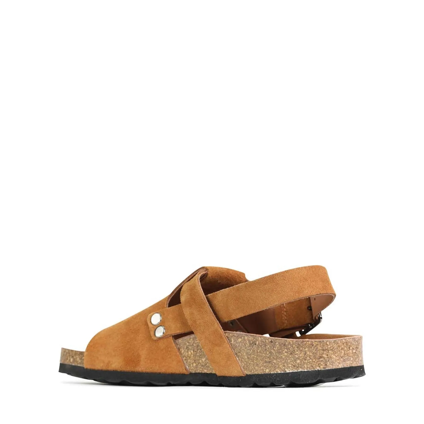 GIANN CROSSOVER STRAP SANDALS LEATHER
