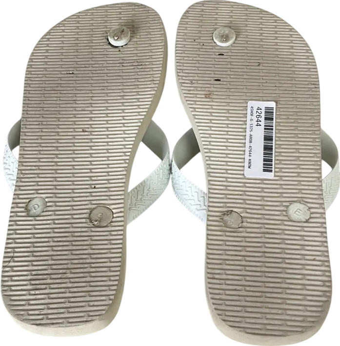 Havaianas White Top Flip Flops UK 3 EU 36 👠