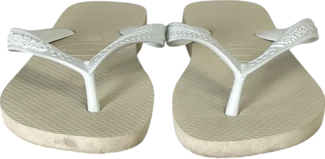 Havaianas White Top Flip Flops UK 3 EU 36 👠
