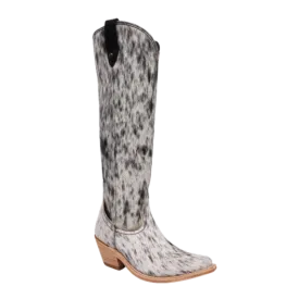Liberty Black Ladies Pelo Granizo Blaco Cafe Round Toe Boots LB-7129142A