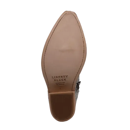 Liberty Black Ladies Pelo Granizo Blaco Cafe Round Toe Boots LB-7129142A