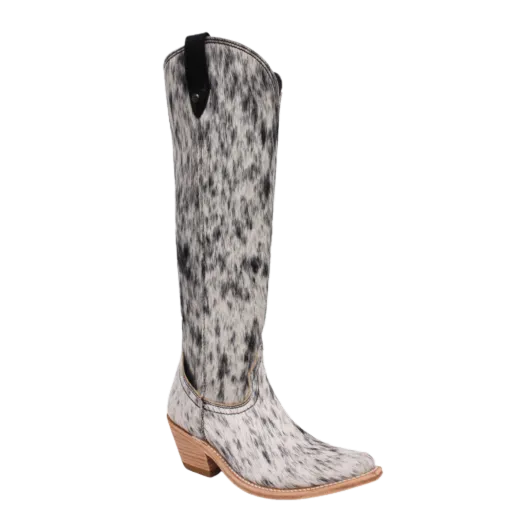 Liberty Black Ladies Pelo Granizo Blaco Cafe Round Toe Boots LB-7129142A
