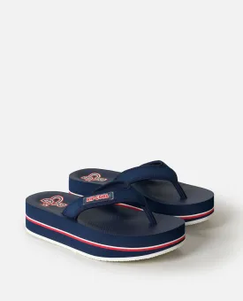 Malibu Platform Sandal - Navy