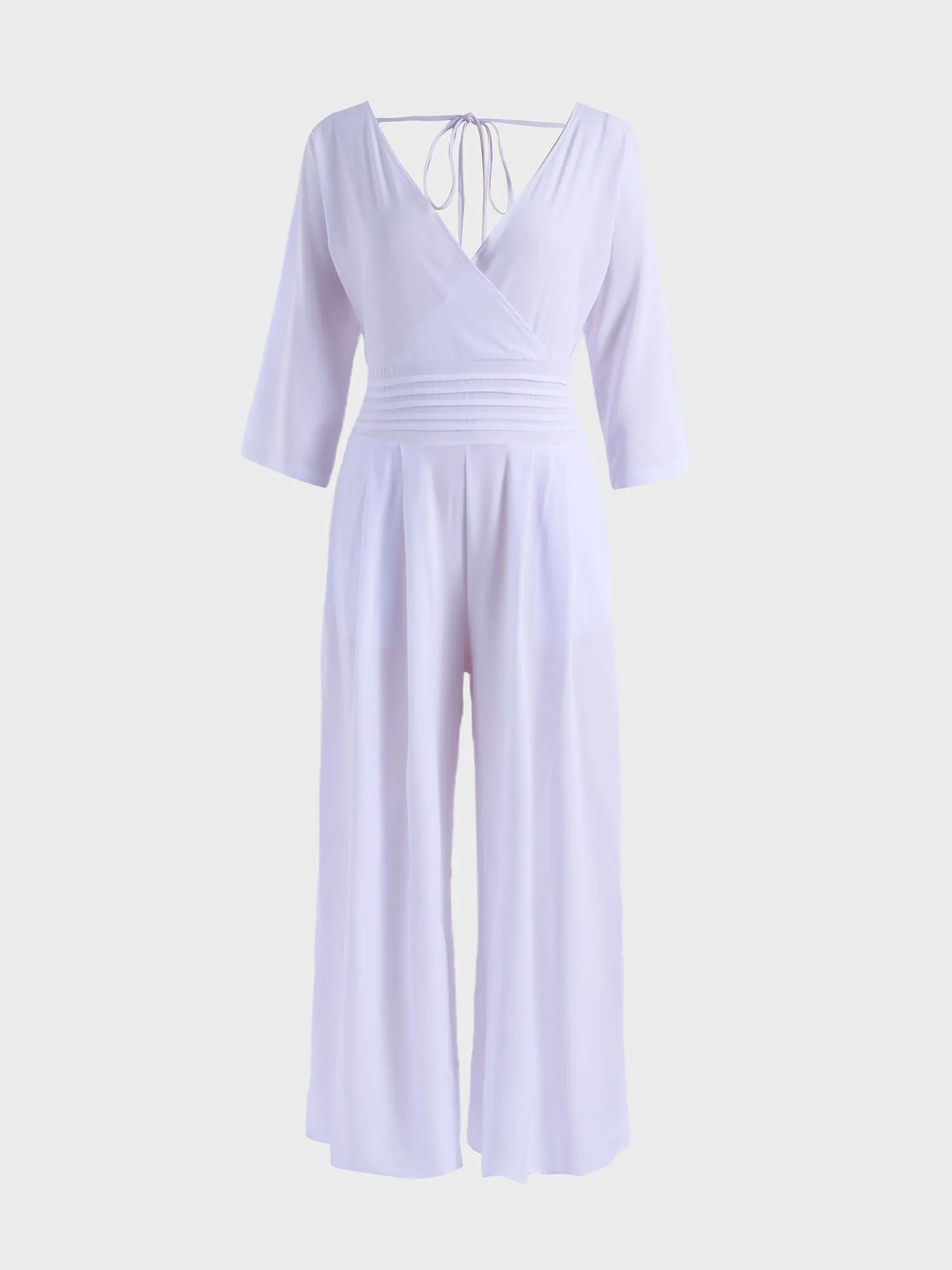 Midsize Chic Bat Sleeves Jumpsuit