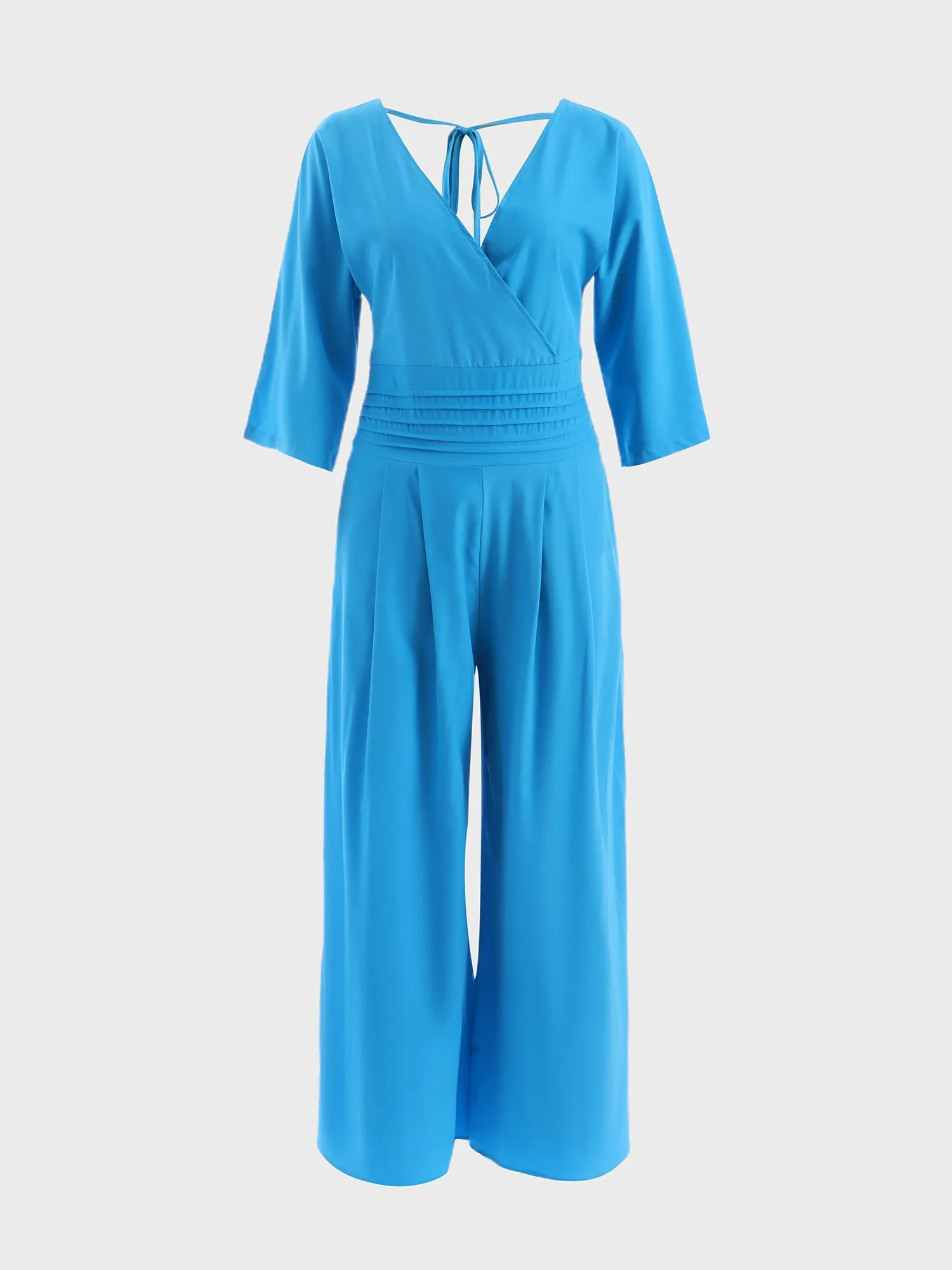 Midsize Chic Bat Sleeves Jumpsuit
