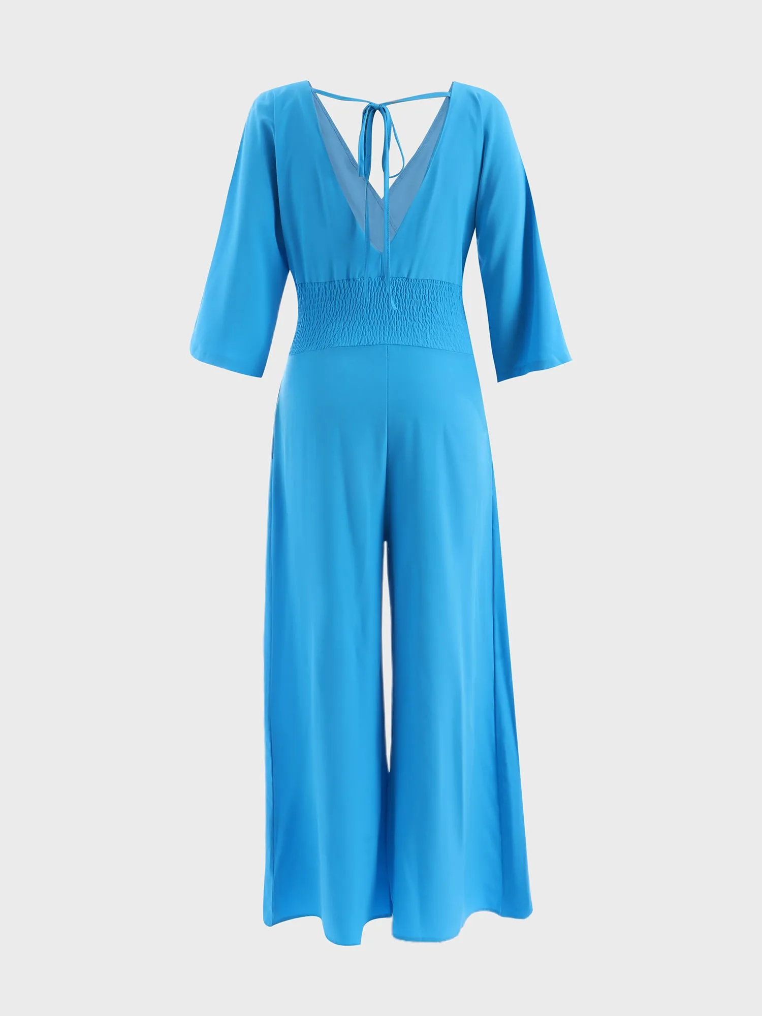 Midsize Chic Bat Sleeves Jumpsuit