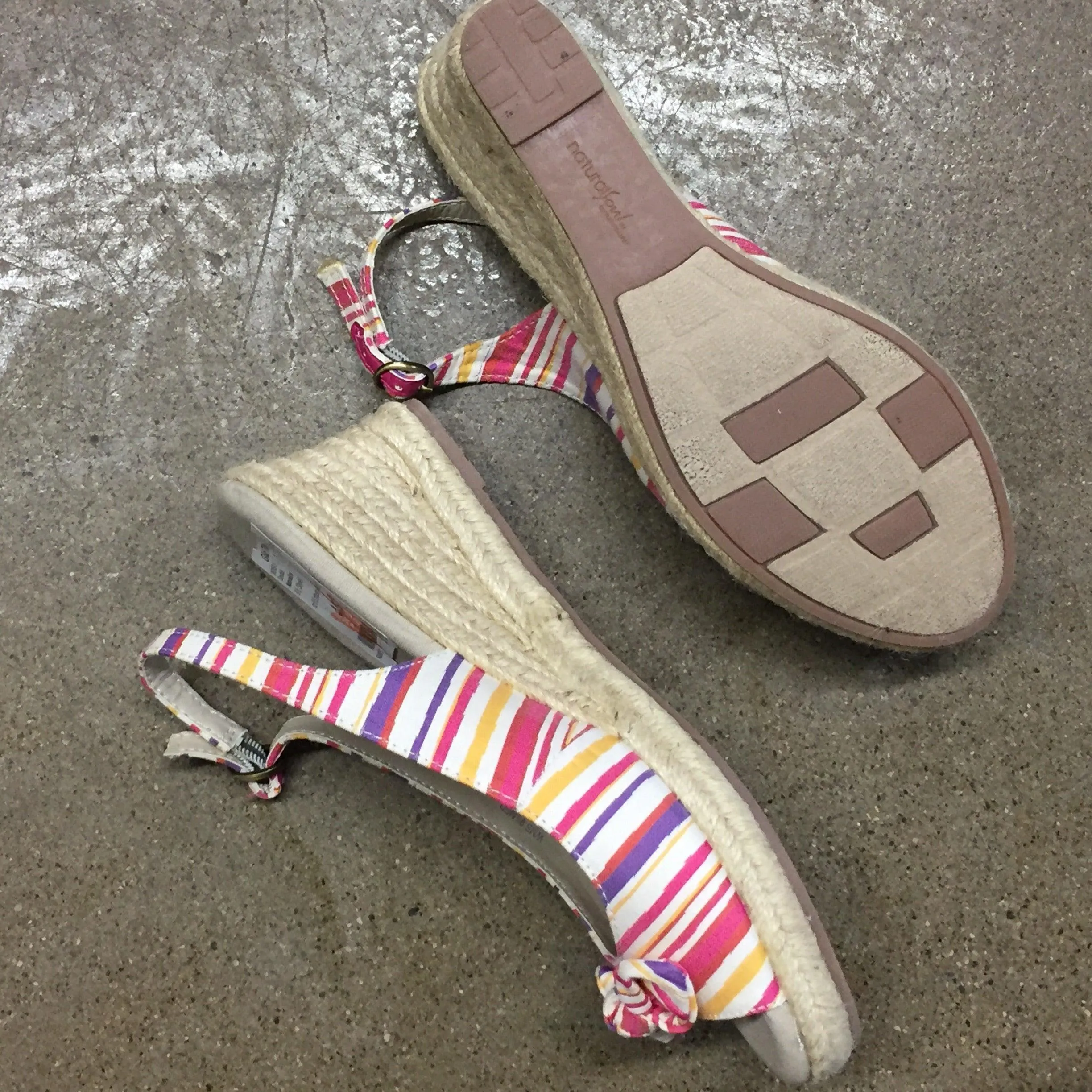Naturalizer Striped Wedges, Size 9.5