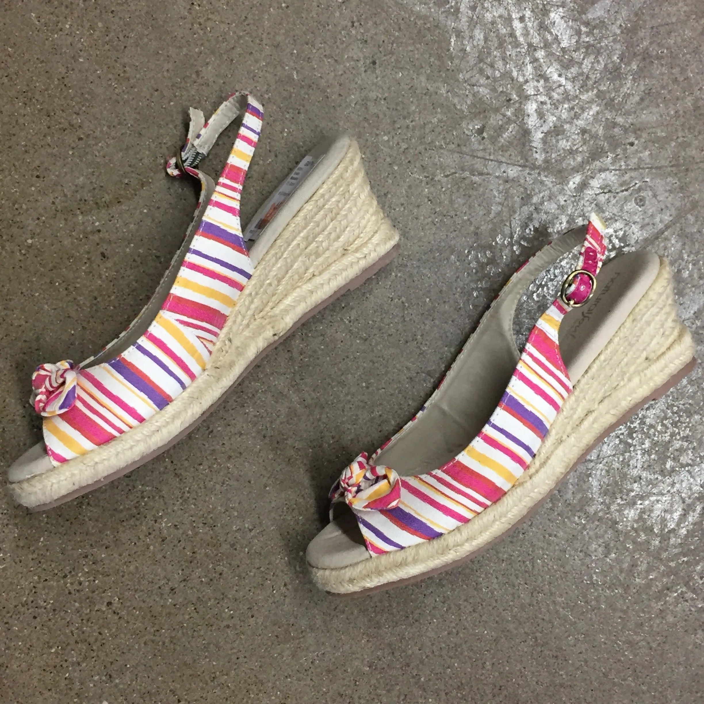 Naturalizer Striped Wedges, Size 9.5