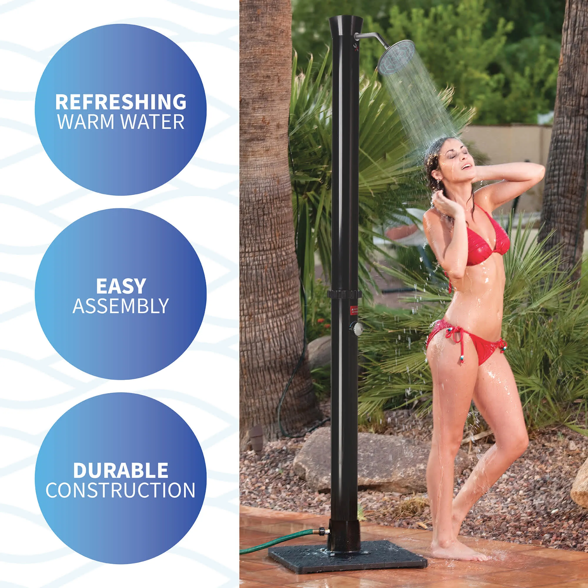 Outdoor Solar Shower with Base