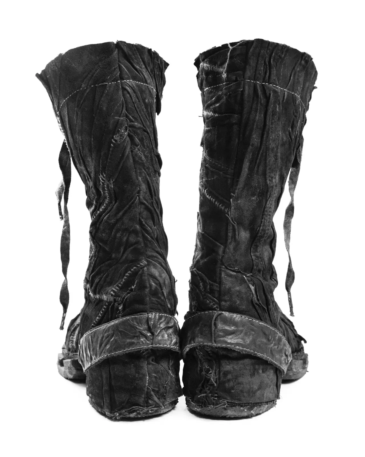 PARADOXE PARIS X BOTTAS CREATOR LAYERED LEATHER BOOTS