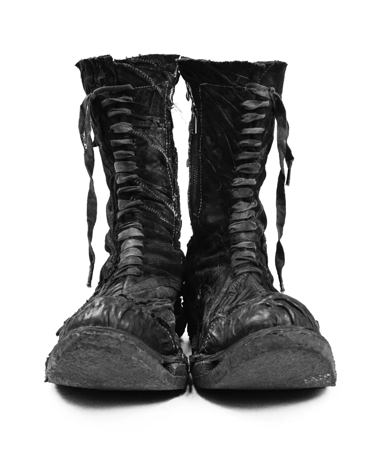 PARADOXE PARIS X BOTTAS CREATOR LAYERED LEATHER BOOTS