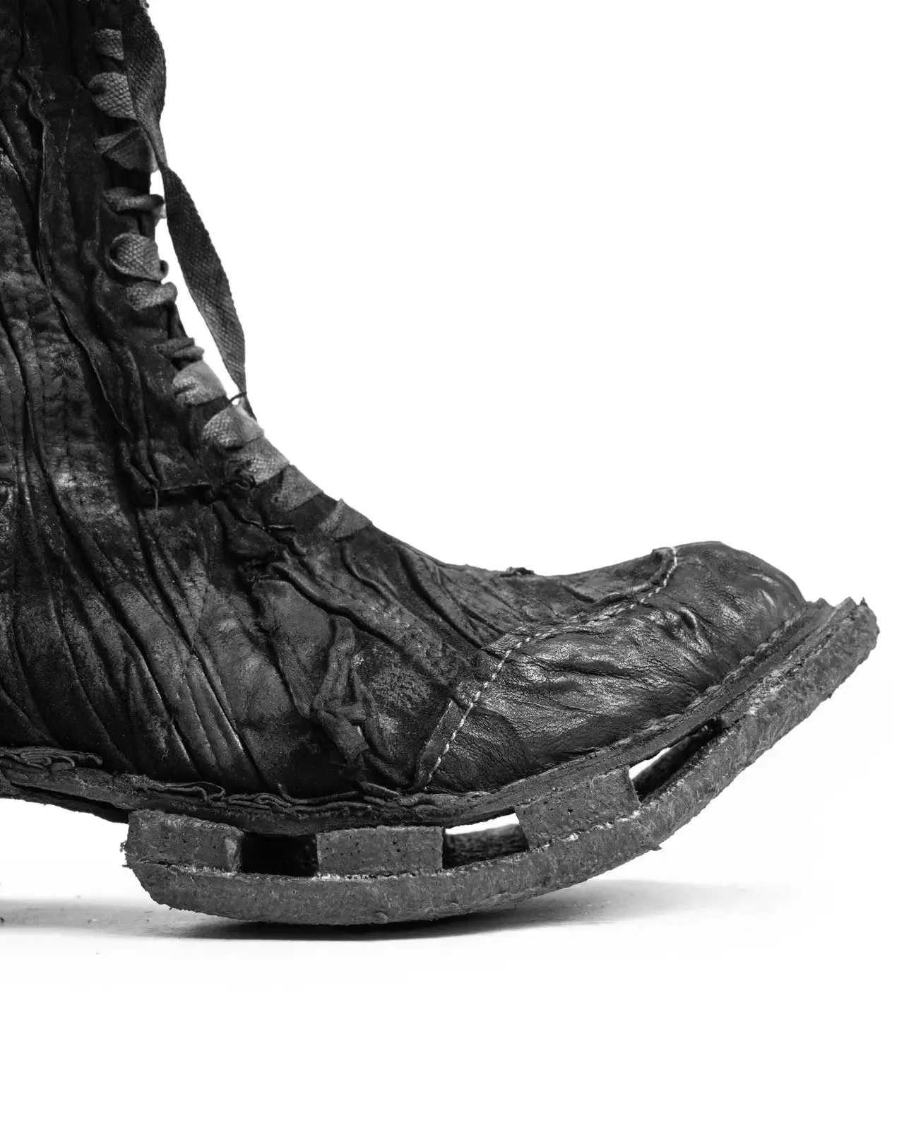 PARADOXE PARIS X BOTTAS CREATOR LAYERED LEATHER BOOTS