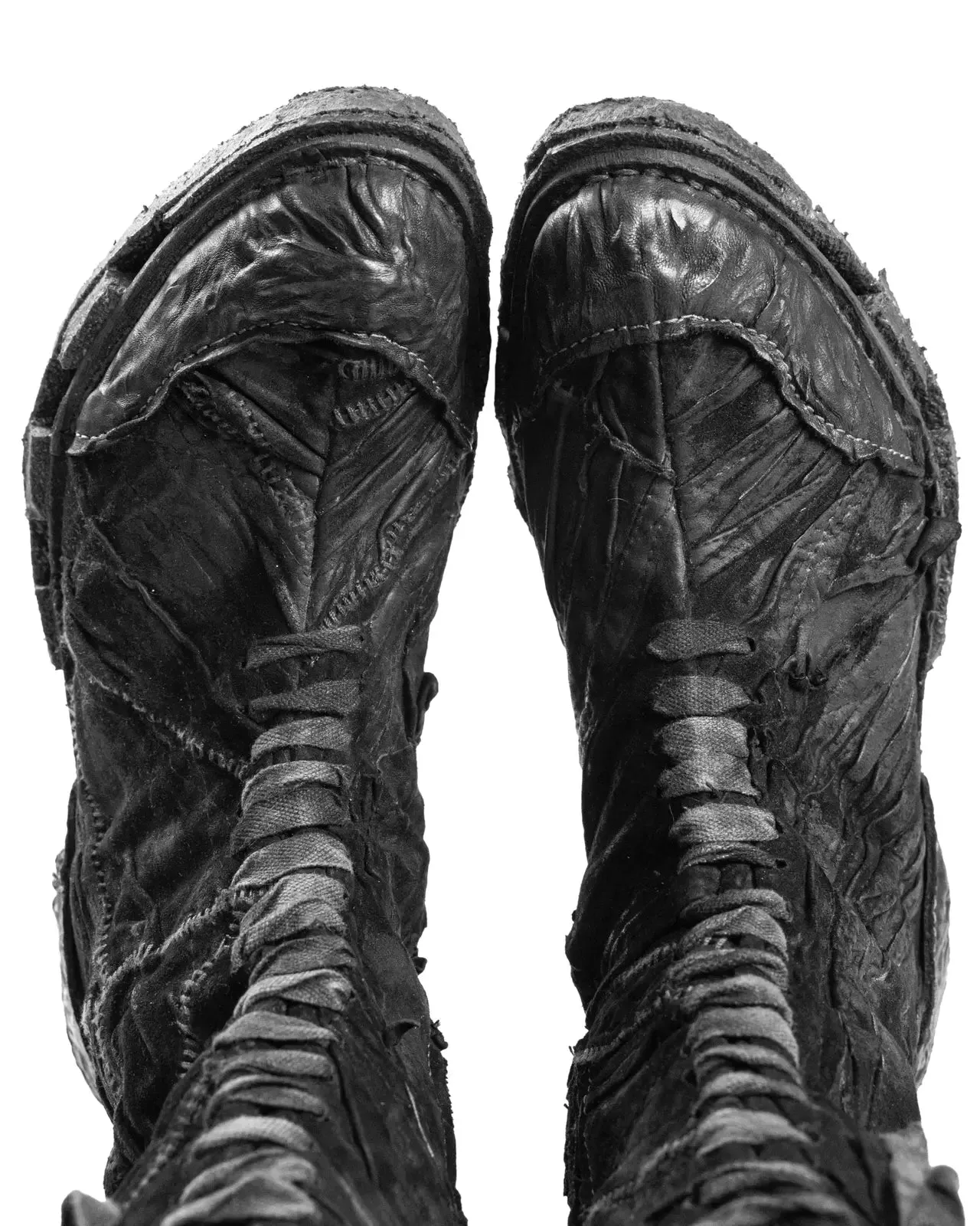 PARADOXE PARIS X BOTTAS CREATOR LAYERED LEATHER BOOTS