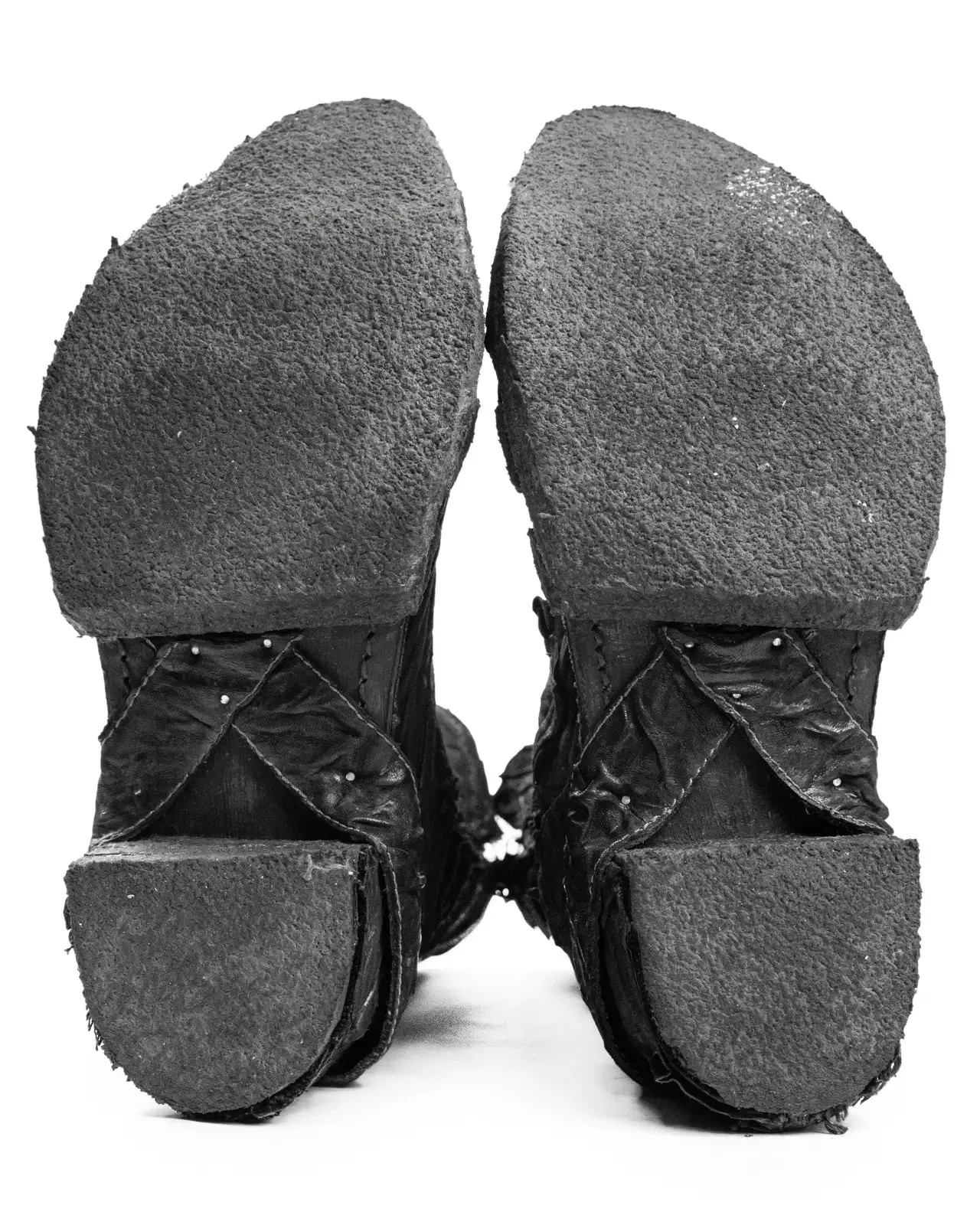 PARADOXE PARIS X BOTTAS CREATOR LAYERED LEATHER BOOTS