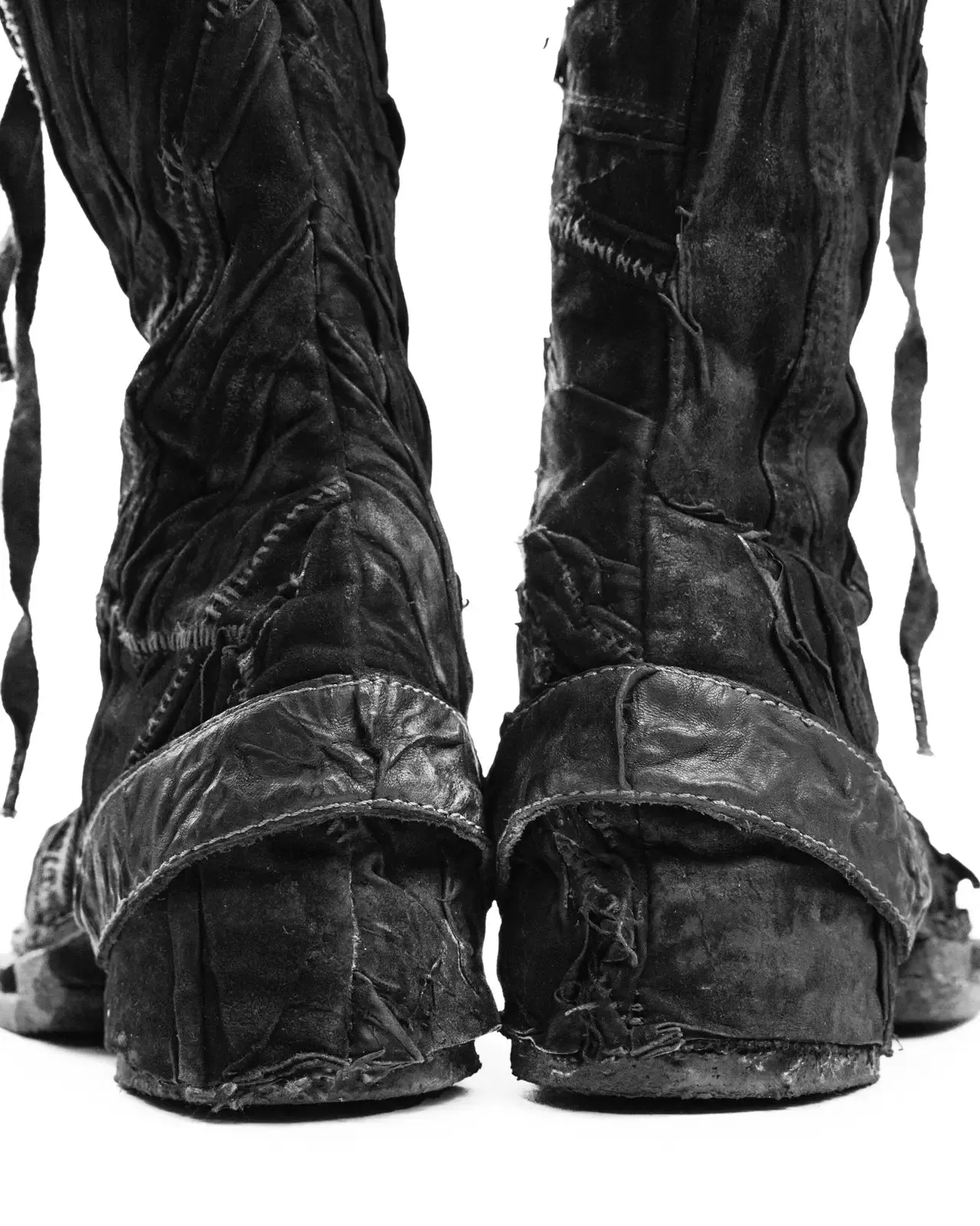 PARADOXE PARIS X BOTTAS CREATOR LAYERED LEATHER BOOTS