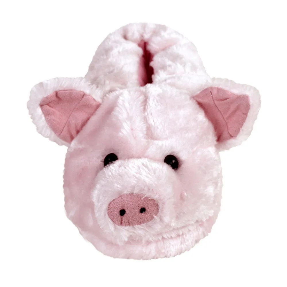 Pink Pig Animal Slippers