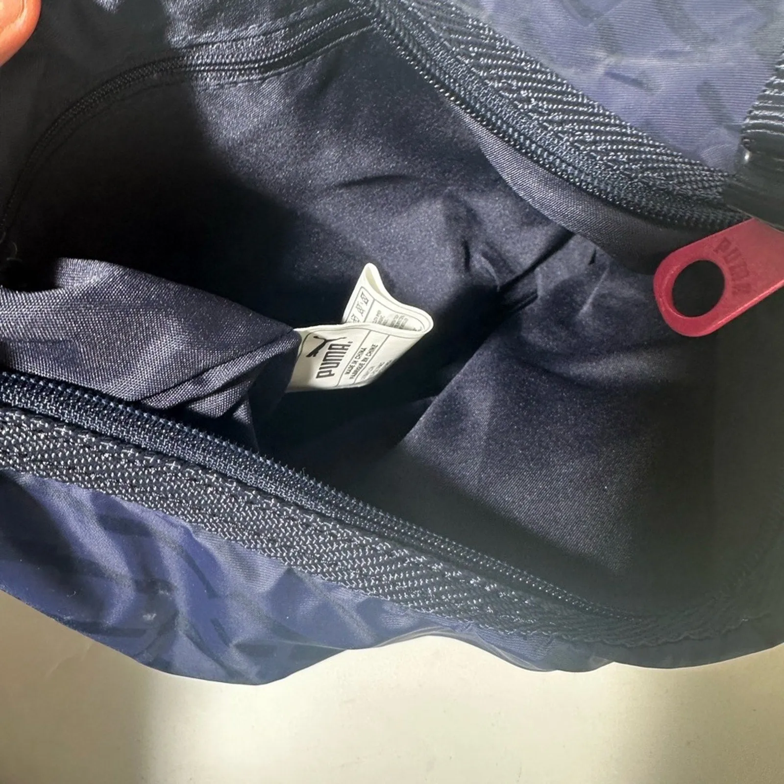 Puma Black and Pink Crescent Shoulder Bag