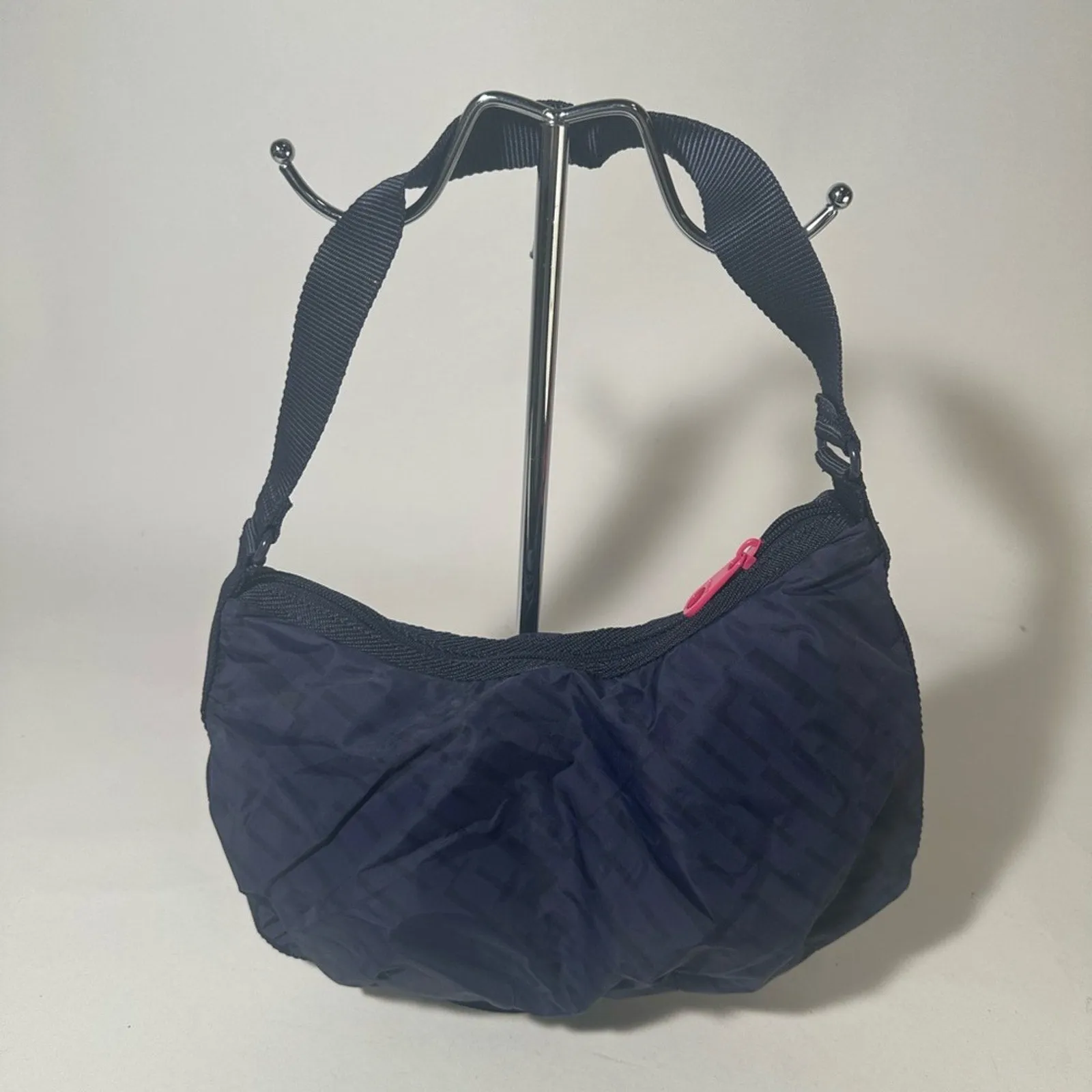 Puma Black and Pink Crescent Shoulder Bag