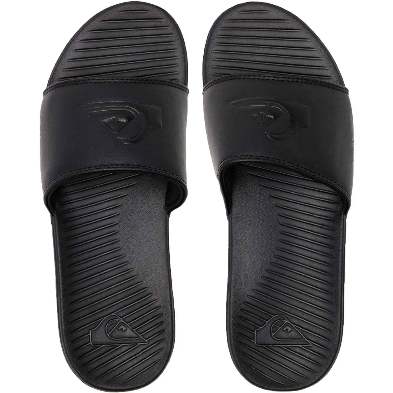 Quiksilver Mens Bright Coast Sliders - All Black