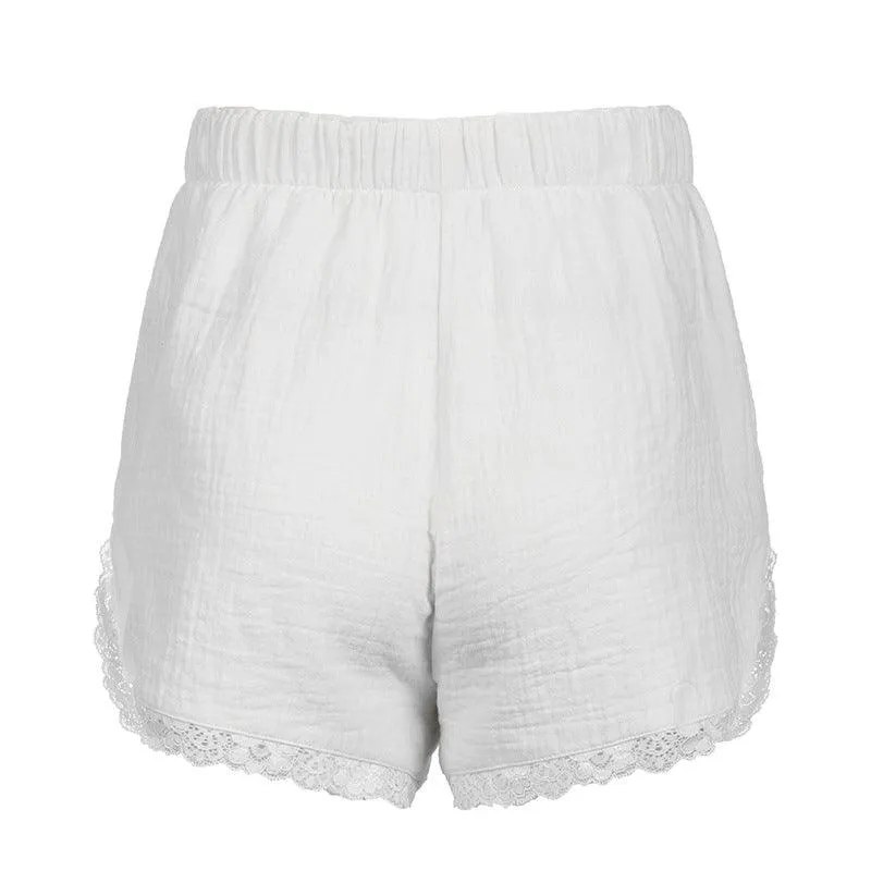Romantic Holiday Lace Longe Short Pant