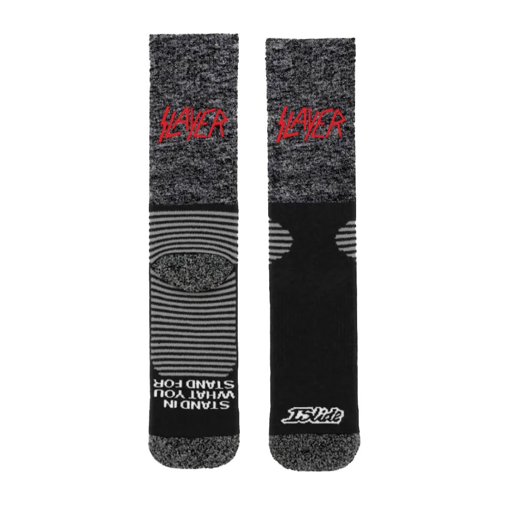 Slayer Logo Heathered Socks