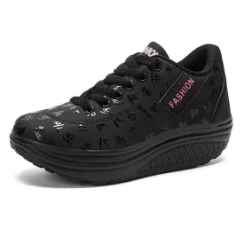 Sneakers med snrning i plattform fr kvinnor