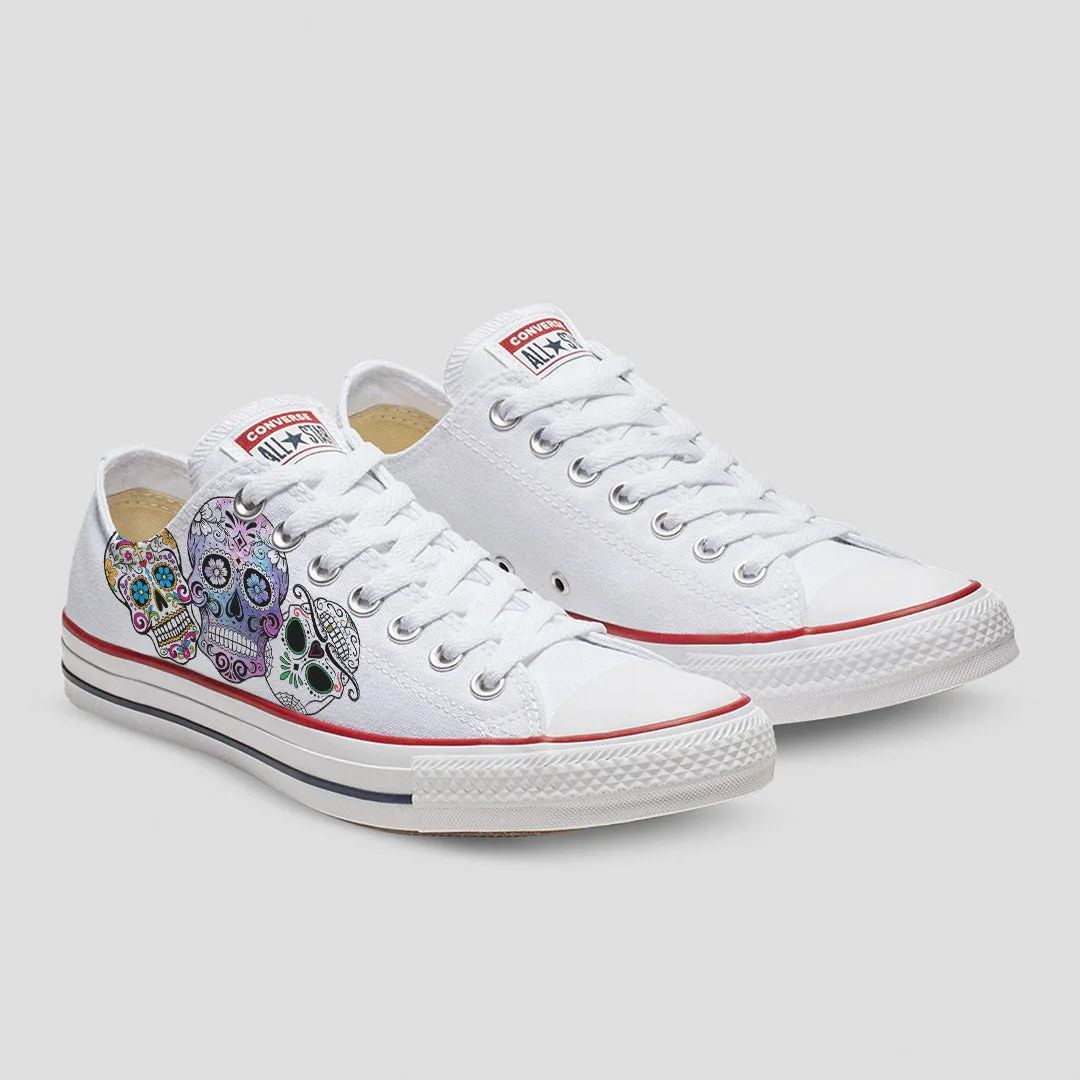 Sugar Skull Custom Converse Shoes