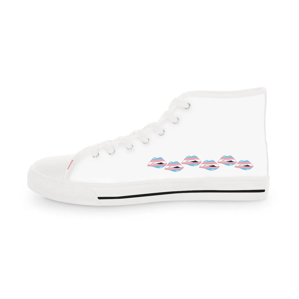 Transgender Flag Kisses LGBTQ High Top Sneakers Unisex Size