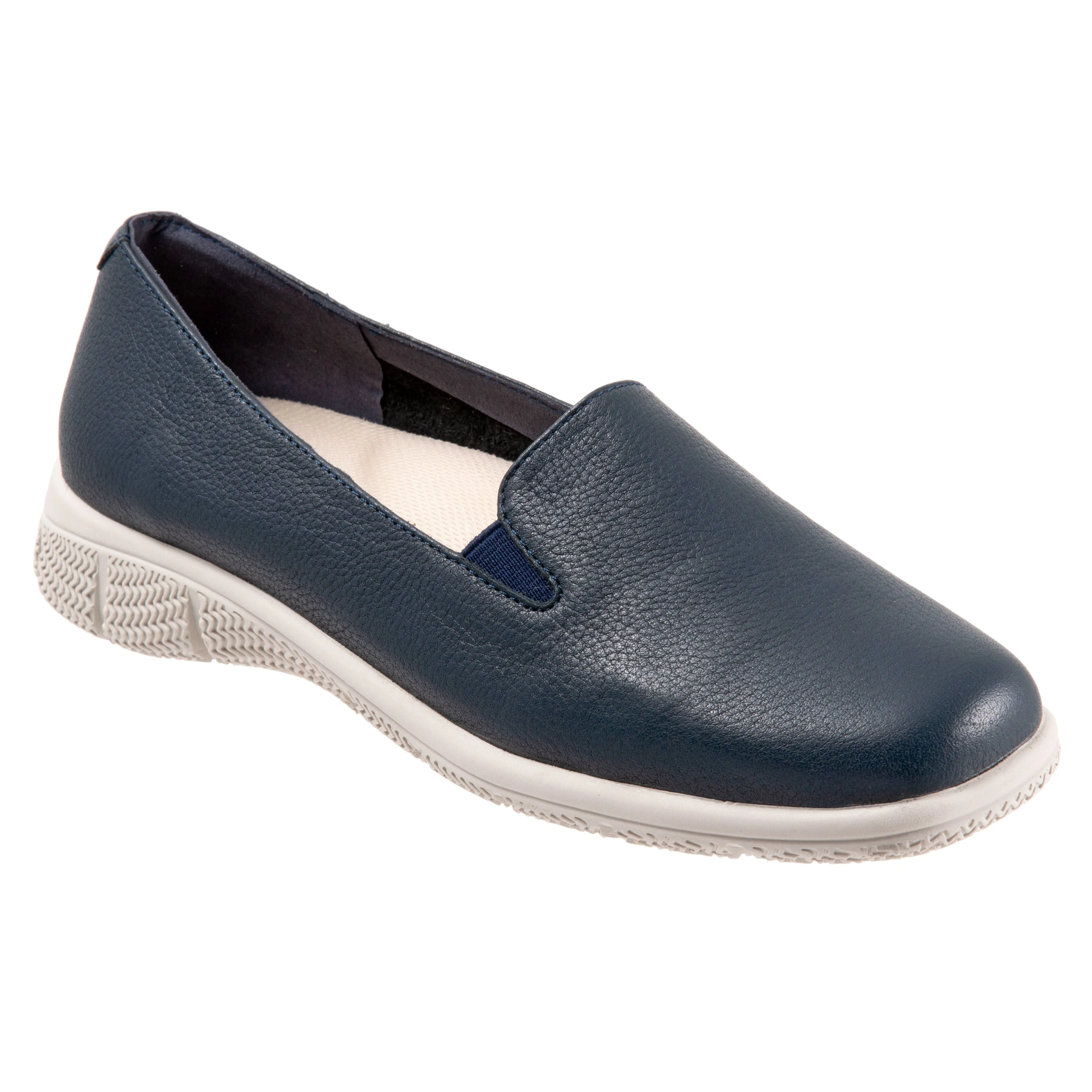 Universal Navy with White Soles Slip-on Shoes