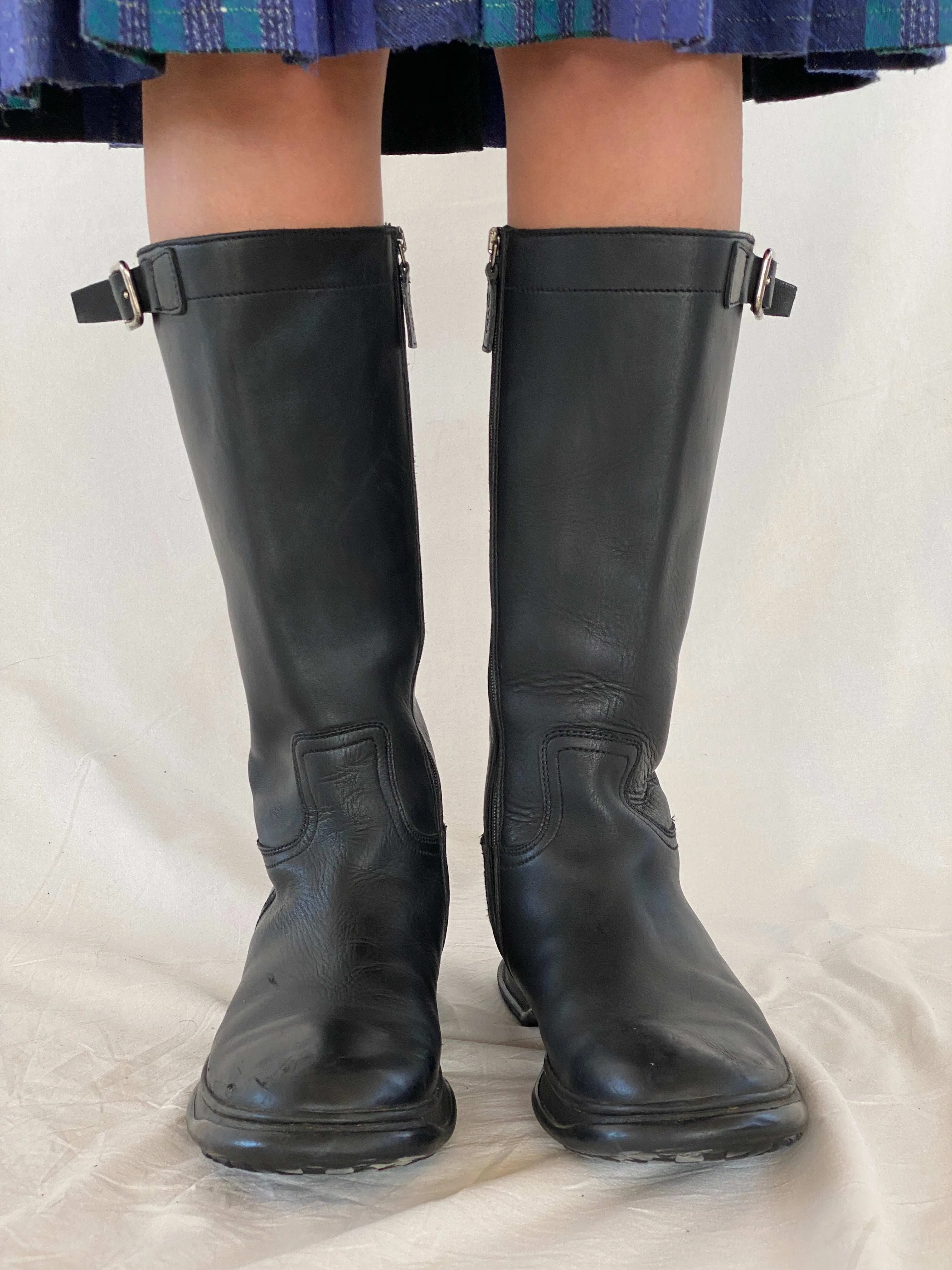 Vintage 90s PRADA Leather Moto boots