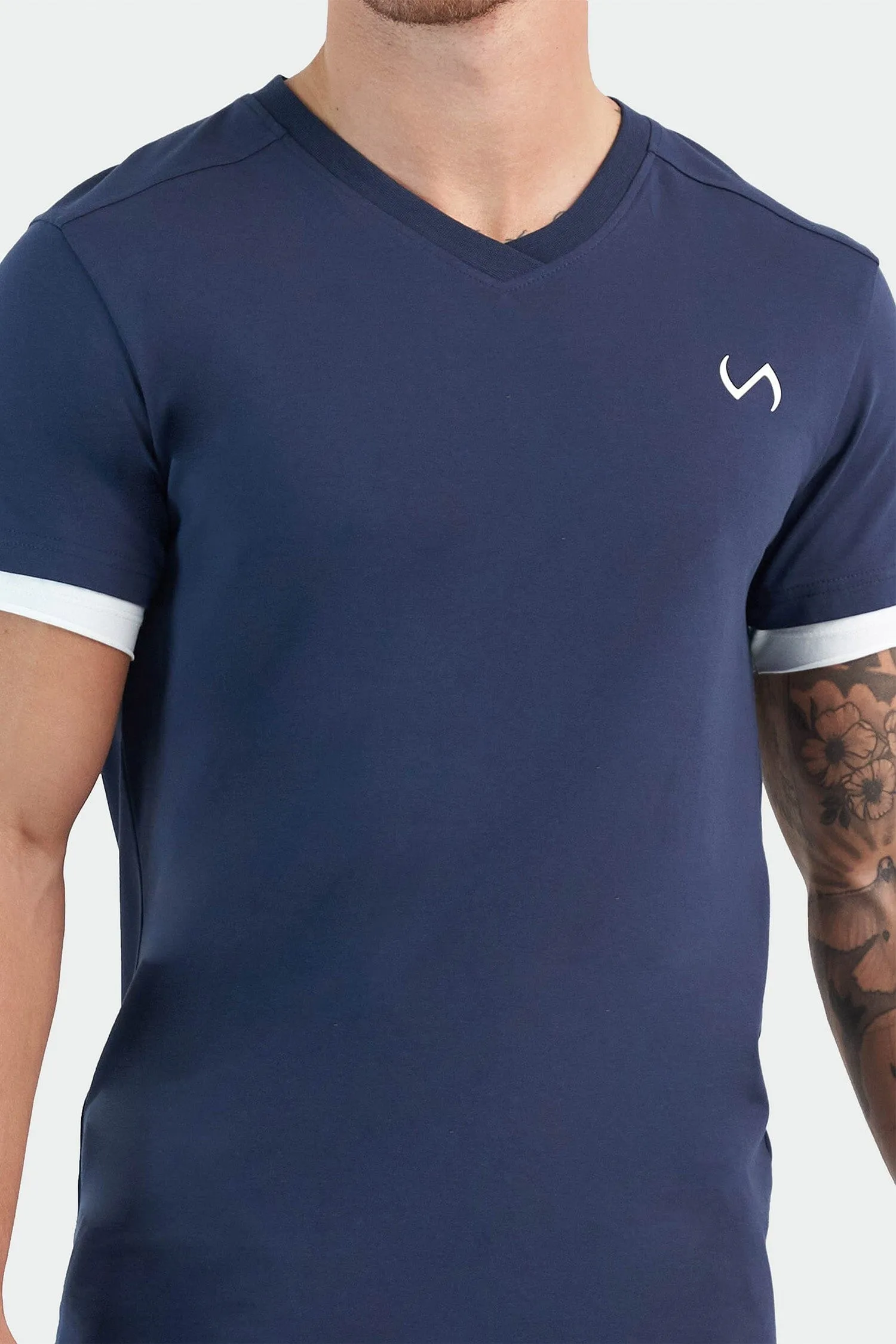 Vital Cotton Luxe V-Neck Tee