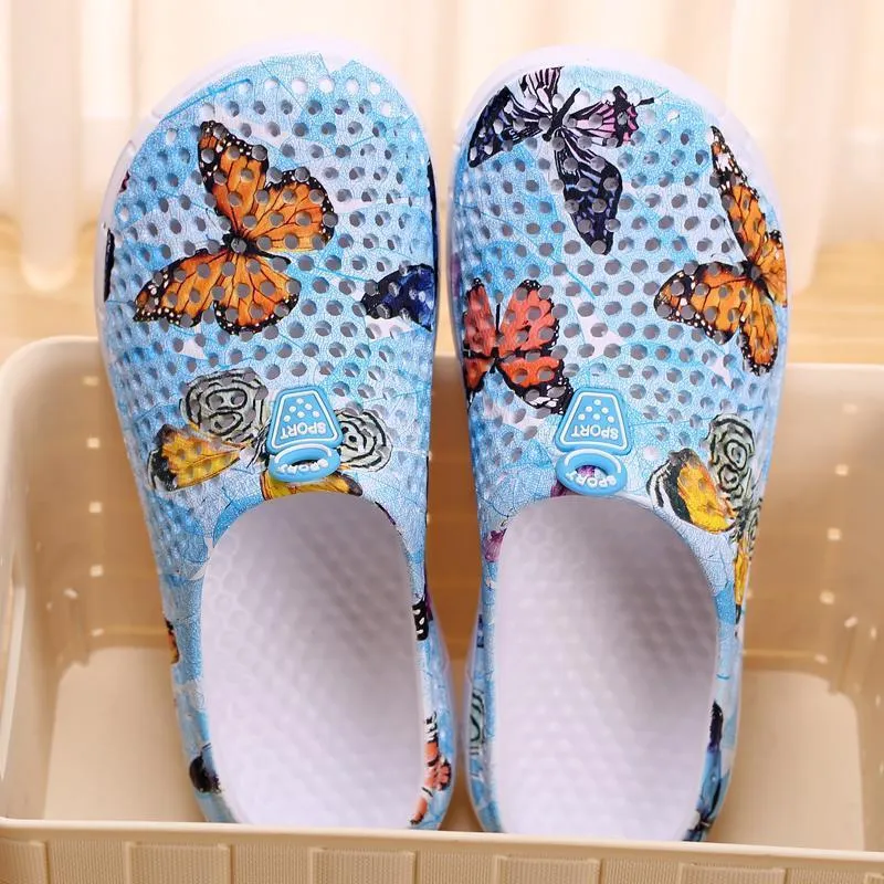 Women's Casual Garden Patten Print Hole Sandals & Slippers